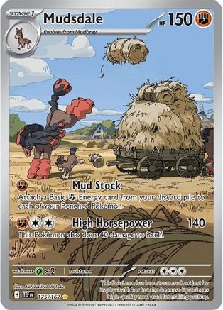 Mudsdale - 175/162 Holofoil [SV: Temporal Forces] Pokemon Single Pokémon