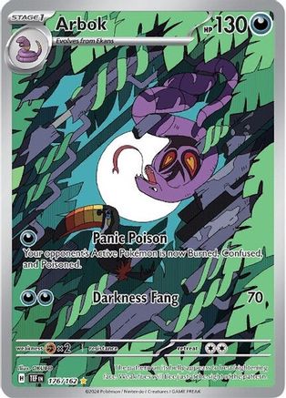 Arbok - 176/162 Holofoil [SV: Temporal Forces] Pokemon Single Pokémon