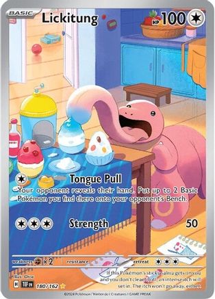 Lickitung - 180/162 Holofoil [SV: Temporal Forces] Pokemon Single Pokémon