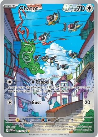 Chatot - 181/162 Holofoil [SV: Temporal Forces] Pokemon Single Pokémon