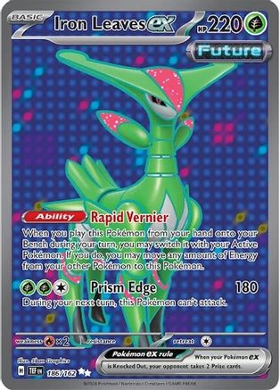 Iron Leaves ex - 186/162 Holofoil [SV: Temporal Forces] Pokemon Single Pokémon