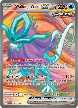 Walking Wake ex - 189/162 Holofoil [SV: Temporal Forces] Pokemon Single Pokémon