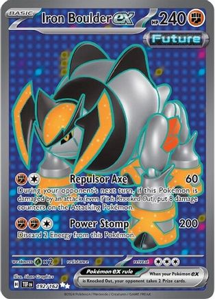 Iron Boulder ex - 192/162 Holofoil [SV: Temporal Forces] Pokemon Single Pokémon