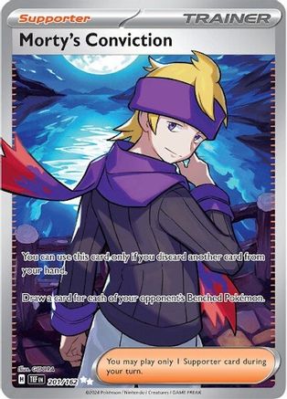 Morty's Conviction - 201/162 Holofoil [SV: Temporal Forces] Pokemon Single Pokémon