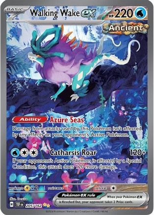 Walking Wake ex - 205/162 Holofoil [SV: Temporal Forces] Pokemon Single Pokémon
