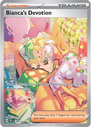 Bianca's Devotion - 209/162 Holofoil [SV: Temporal Forces] Pokemon Single Pokémon
