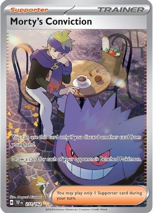 Morty's Conviction - 211/162 Holofoil [SV: Temporal Forces] Pokemon Single Pokémon