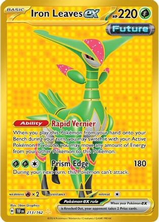 Iron Leaves ex - 213/162 Holofoil [SV: Temporal Forces] Pokemon Single Pokémon