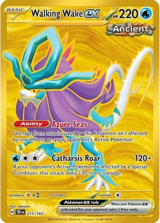 Walking Wake ex - 215/162 Holofoil [SV: Temporal Forces] Pokemon Single Pokémon