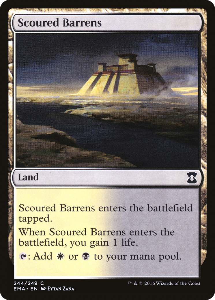 Scoured Barrens (EMA-244) [Eternal Masters] MTG Single Wizards of the Coast