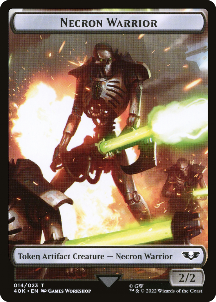 Necron Warrior (T40K-014) [Tokens] Warhammer 40,000 Tokens MTG Single Wizards of the Coast