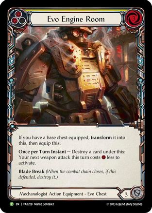 Evo Engine Room [FAB208] (Promo)  Rainbow Foil Flesh And Blood Single Flesh And Blood   