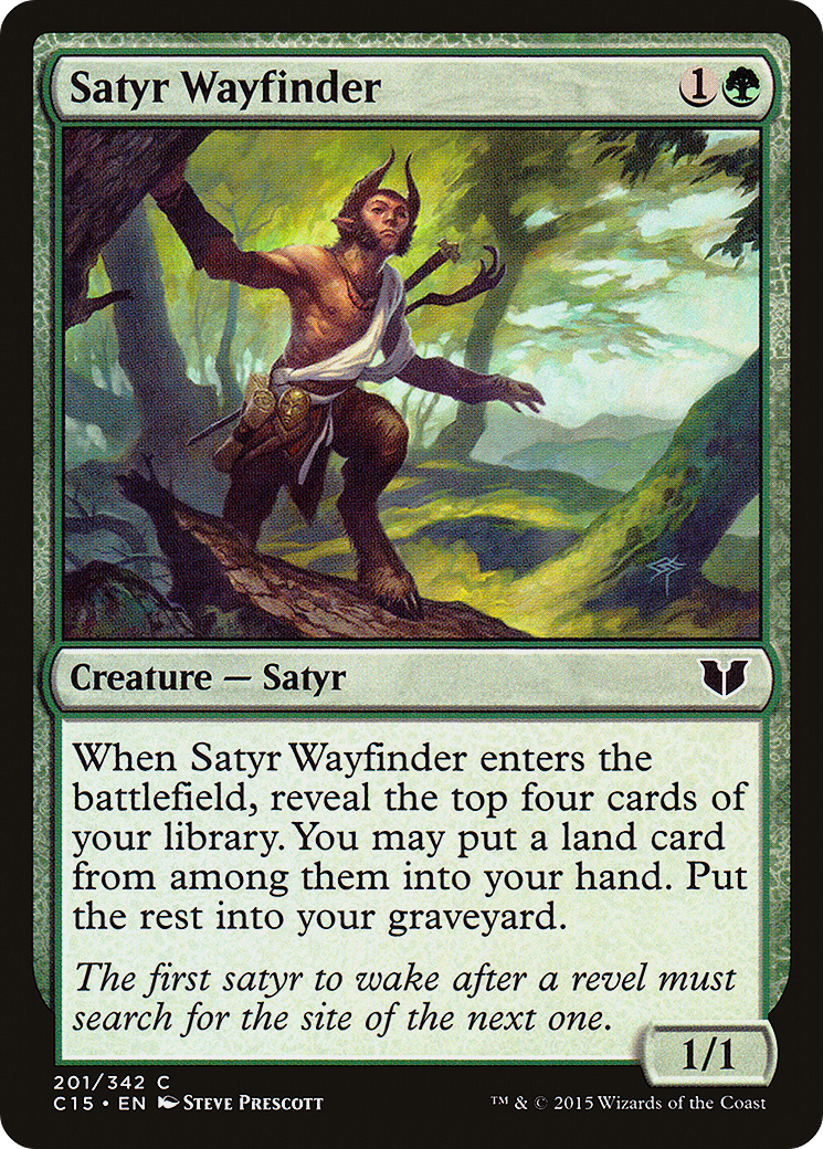 Satyr Wayfinder (C15-201) [Commander 2015] MTG Single Wizards of the Coast