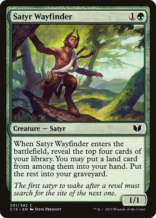 Satyr Wayfinder (C15-201) [Commander 2015] MTG Single Wizards of the Coast