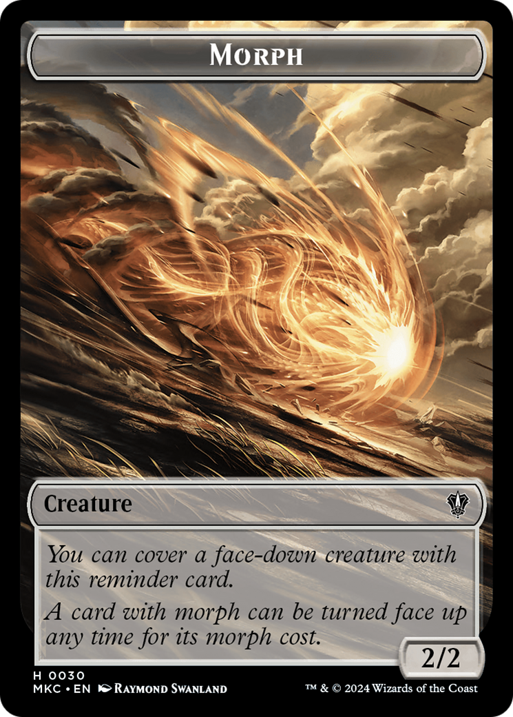 Morph (TMKC-030) [Tokens] Murders at Karlov Manor Commander Tokens MTG Single Wizards of the Coast