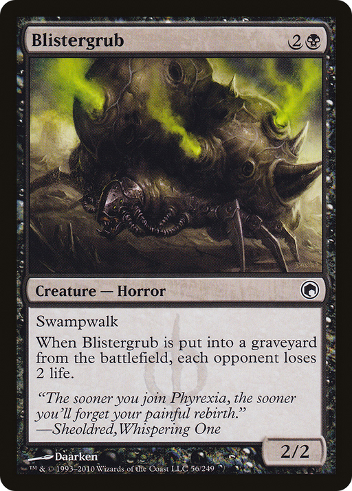 Blistergrub (SOM-056) [Scars of Mirrodin] Foil MTG Single Wizards of the Coast