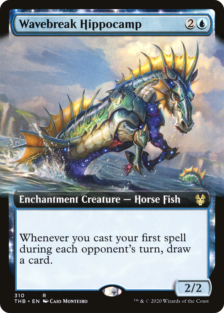 Wavebreak Hippocamp (THB-310) [Theros Beyond Death] (Extended Art) Foil MTG Single Wizards of the Coast