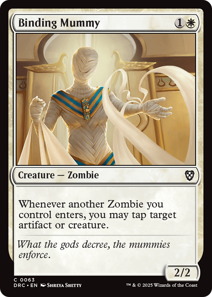 Binding Mummy (DRC-063) [Commander: Aetherdrift] MTG Single Wizards of the Coast