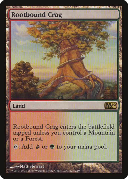 Rootbound Crag (M10-227) [Magic 2010] MTG Single Wizards of the Coast