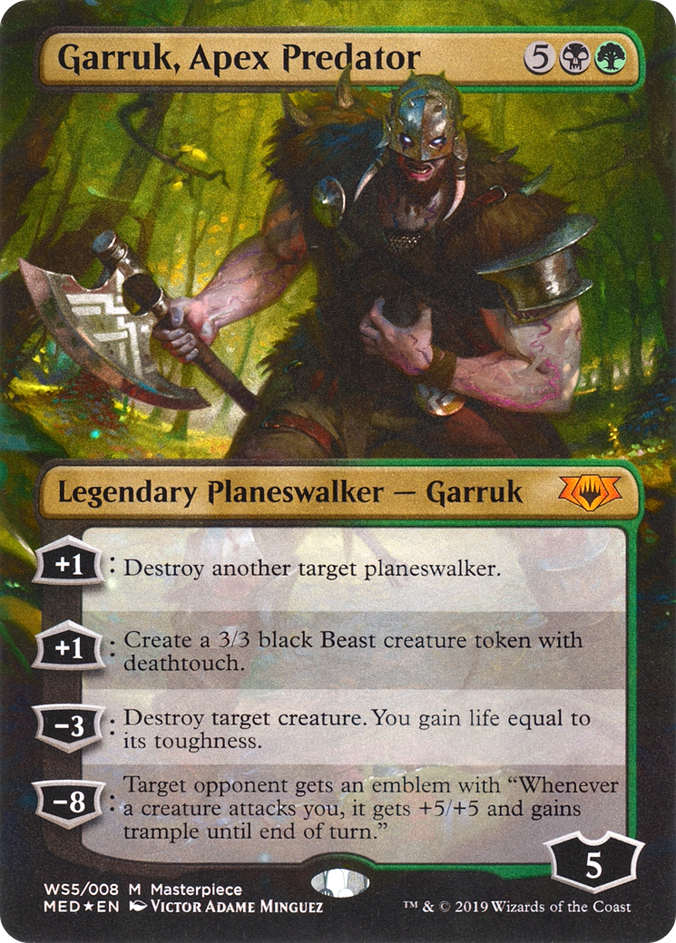 Garruk, Apex Predator (MED3-WS5) [Misc] Mythic Edition (Borderless) Foil MTG Single Wizards of the Coast