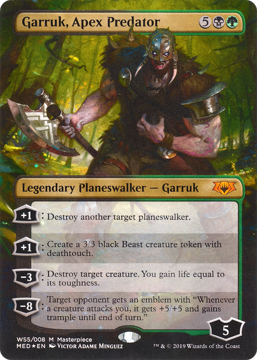 Garruk, Apex Predator (MED3-WS5) [Misc] Mythic Edition (Borderless) Foil MTG Single Wizards of the Coast