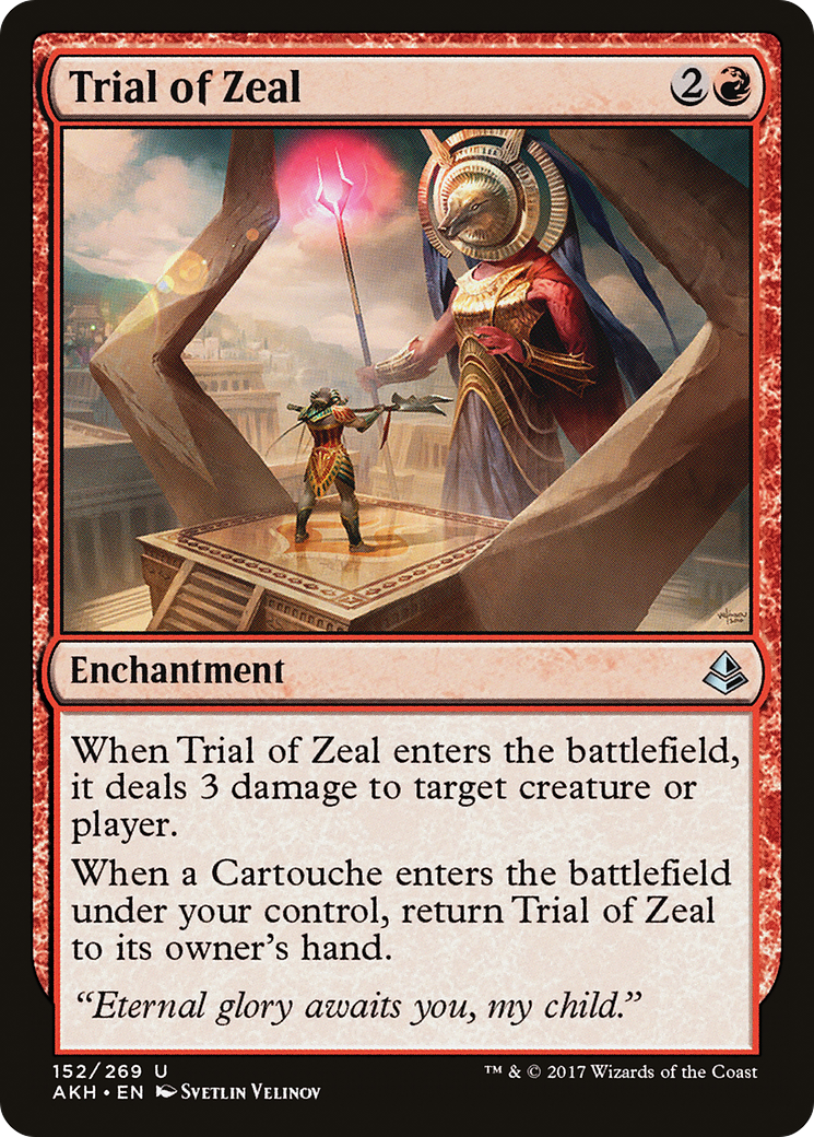 Trial of Zeal (AKH-152) [Amonkhet] Foil MTG Single Wizards of the Coast