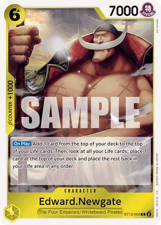 Edward.Newgate (ST13-004) [Ultra Deck: The Three Brothers] Foil One Piece Single Bandai