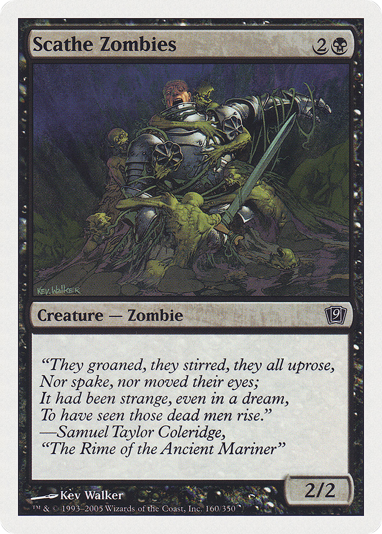 Scathe Zombies (9ED-160) [9th Edition] MTG Single Wizards of the Coast