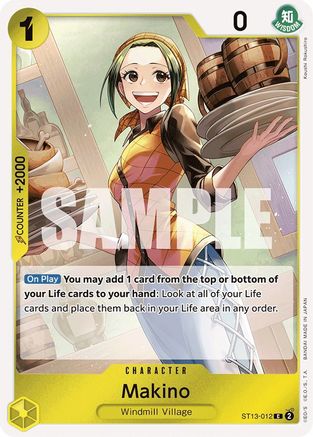 Makino (ST13-012) [Ultra Deck: The Three Brothers] Foil One Piece Single Bandai