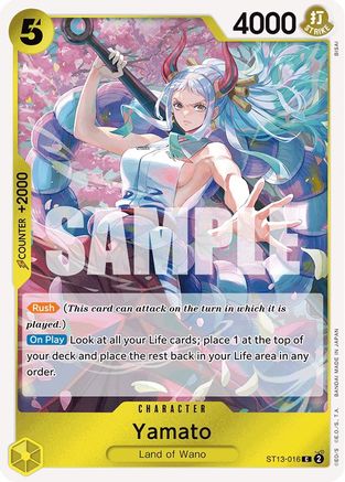 Yamato (ST13-016) [Ultra Deck: The Three Brothers] Foil One Piece Single Bandai