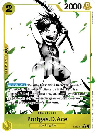 Portgas.D.Ace (010) (Parallel) (ST13-010) [Ultra Deck: The Three Brothers] Foil One Piece Single Bandai