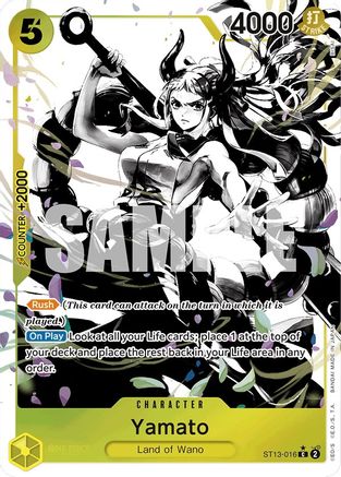 Yamato (Parallel) (ST13-016) [Ultra Deck: The Three Brothers] Foil One Piece Single Bandai