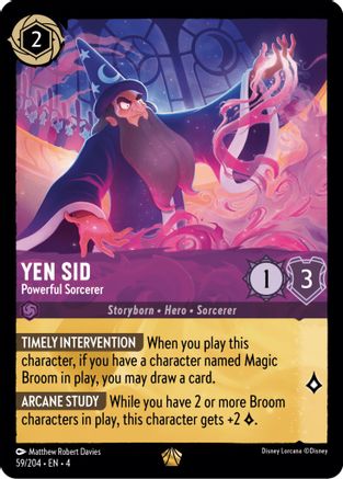 Yen Sid - Powerful Sorcerer (59/204) [Ursulas Return] Lorcana Single Disney