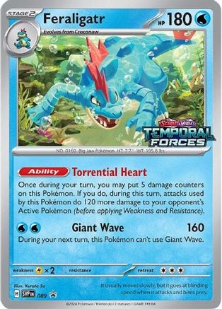 Feraligatr - 089 (Prerelease) (89) Holofoil [Promos: SV Promo Cards] Pokemon Single Pokémon