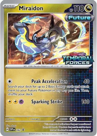 Miraidon - 092 (Prerelease) (92) Holofoil [Promos: SV Promo Cards] Pokemon Single Pokémon