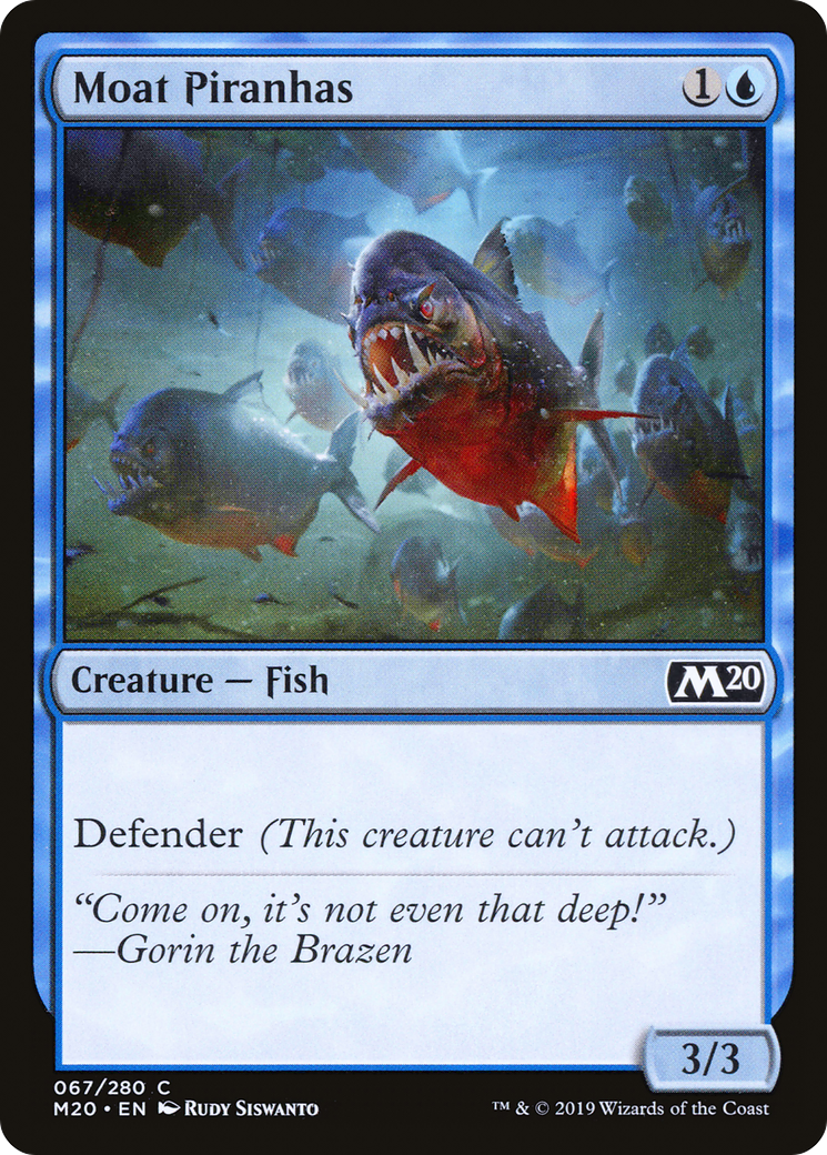 Moat Piranhas (M20-067) [Core Set 2020] MTG Single Wizards of the Coast