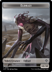 Eldrazi // Clue Double-Sided Token [Tokens] Outlaws of Thunder Junction Commander Tokens MTG Single Magic: The Gathering