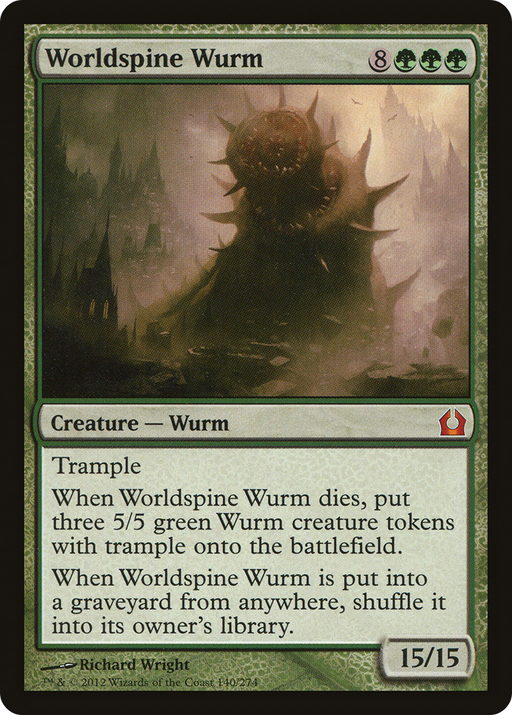 Worldspine Wurm (RTR-140) [Return to Ravnica] Foil MTG Single Wizards of the Coast