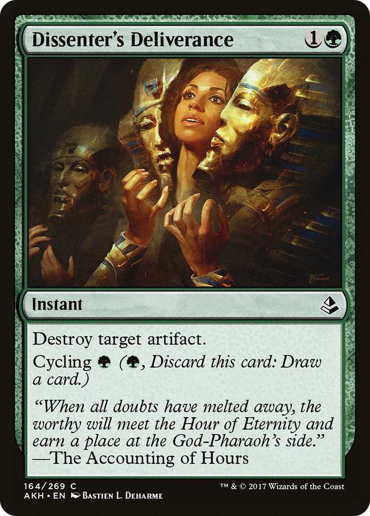 Dissenter's Deliverance (AKH-164) [Amonkhet] Foil MTG Single Wizards of the Coast