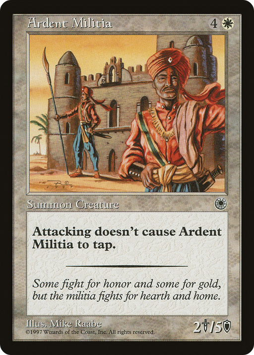 Ardent Militia (POR-) [Misc] Portal MTG Single Wizards of the Coast