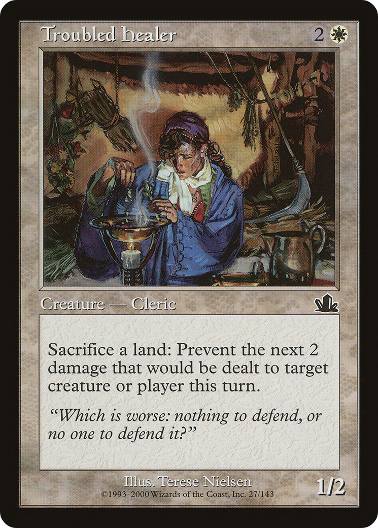 Troubled Healer (PCY-027) [Prophecy] Foil MTG Single Wizards of the Coast