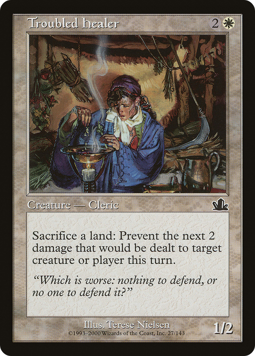 Troubled Healer (PCY-027) [Prophecy] Foil MTG Single Wizards of the Coast