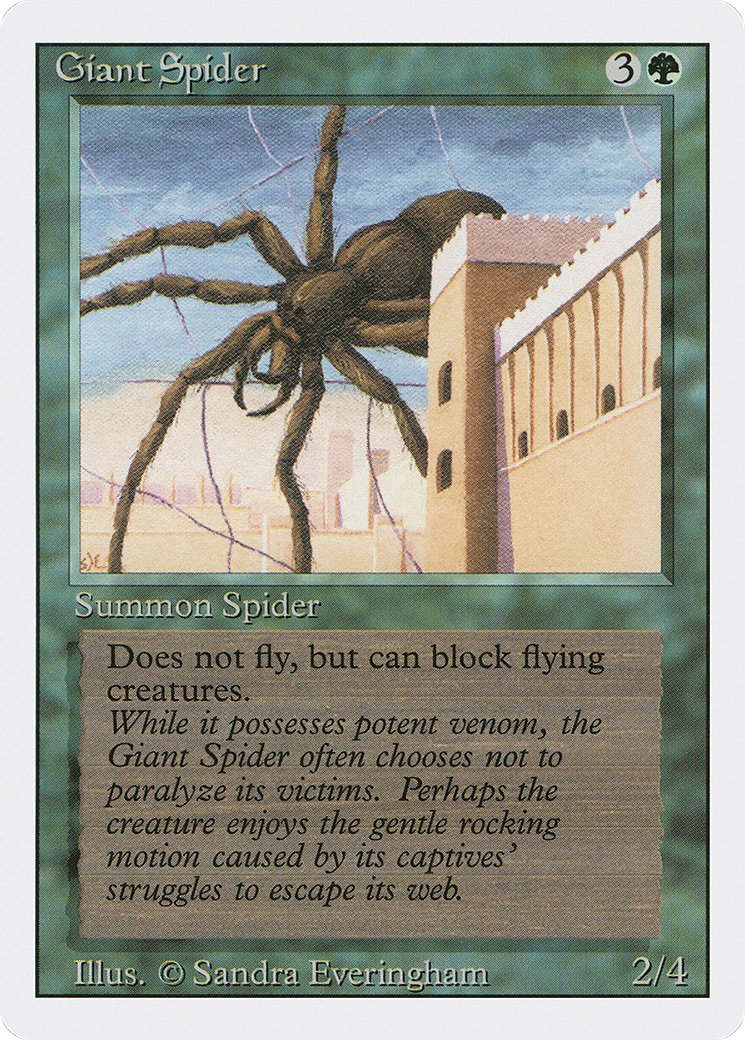 Giant Spider (3ED-200) [Revised Edition] MTG Single Wizards of the Coast