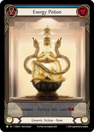 Energy Potion [FAB223] (Promo)  Cold Foil Flesh And Blood Single Flesh And Blood   