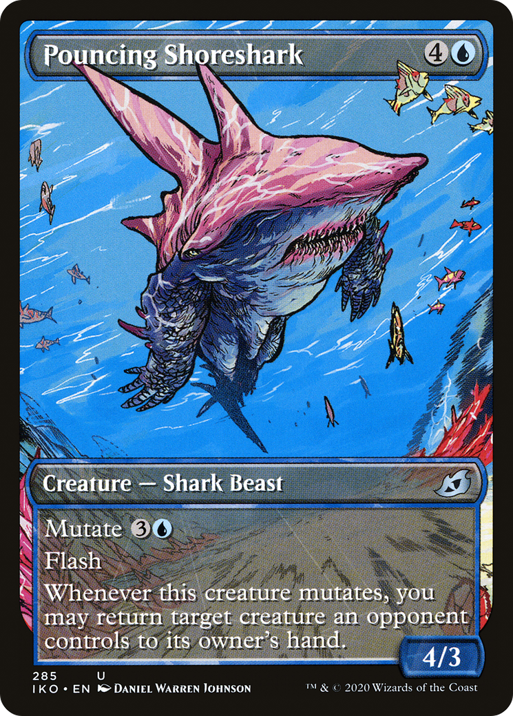 Pouncing Shoreshark (IKO-285) [Ikoria: Lair of Behemoths] (Showcase) MTG Single Wizards of the Coast