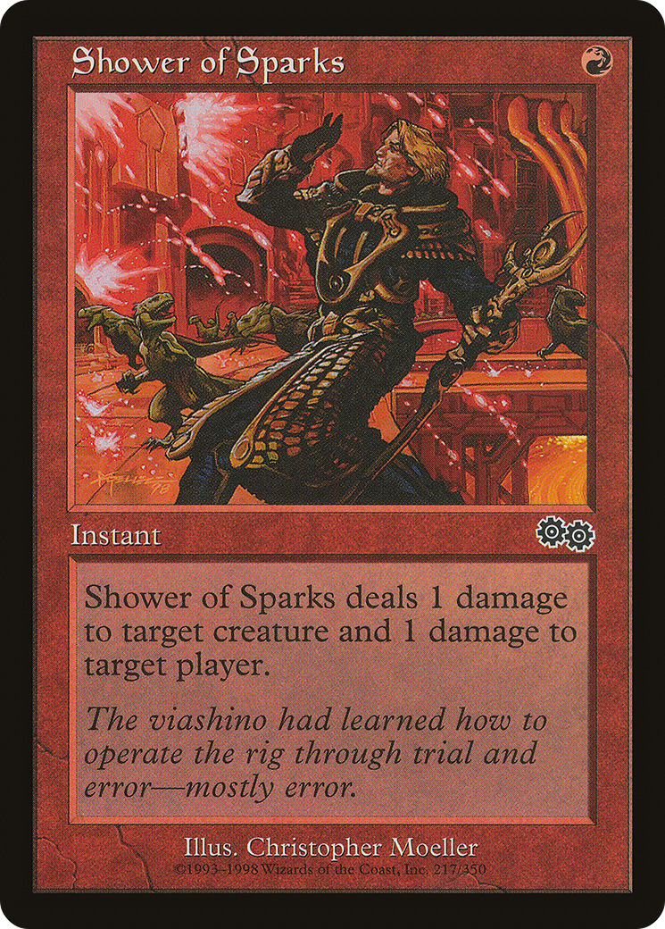 Shower of Sparks (USG-217) [Urza's Saga] MTG Single Wizards of the Coast