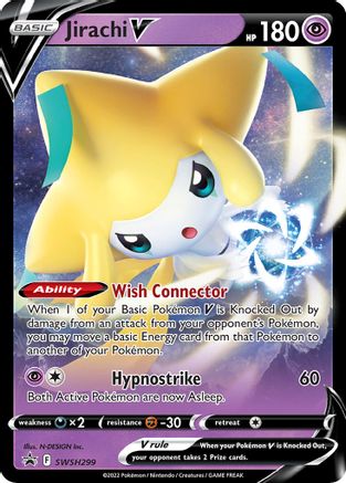 Jirachi V - 299 (SWSH299) Holofoil [Promos: SWSH Promo Cards] Pokemon Single Pokémon