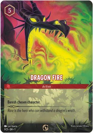 Dragon Fire (1) [Disney Lorcana Promo Cards] Holofoil Lorcana Single Disney