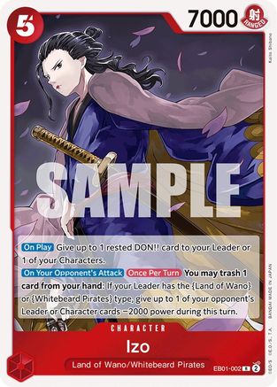 Izo (EB01-002) [Extra Booster: Memorial Collection] Foil One Piece Single Bandai