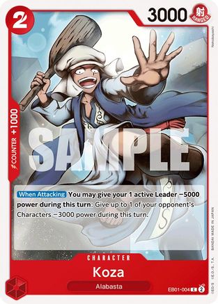 Koza (EB01-004) [Extra Booster: Memorial Collection] One Piece Single Bandai